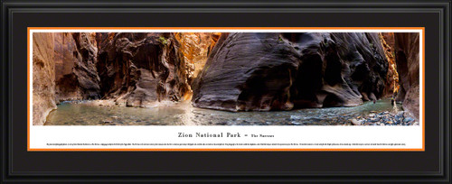 Zion National Park Panoramic Picture - The Narrows Wall Decor