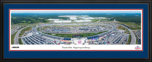 Nashville Superspeedway Panoramic Picture - NASCAR Fan Cave Decor