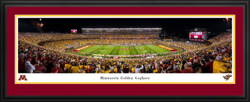 Minnesota Golden Gophers Football Panoramic Picture - Huntington Bank Stadium Fan Cave Decor