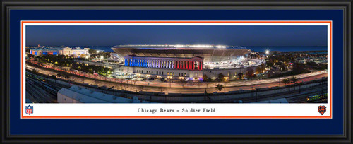 Soldier Field Panoramic Picture - Chicago Bears NFL Fan Cave Decor