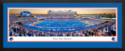 Boise State Broncos Panoramic Picture - Albertsons Stadium Fan Cave Decor