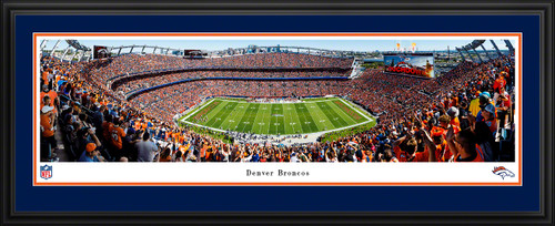 Denver Broncos at Empower Field at Mile High Stadium Panoramic Picture - NFL Fan Cave Decor