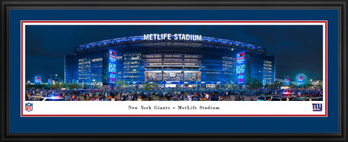 MetLife Stadium NFL Fan Cave Decor - New York Giants Panoramic Picture