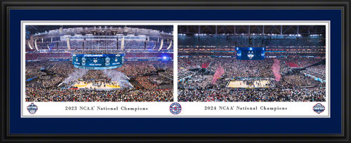 UConn Huskies Panoramic Picture - Back-2-Back NCAA Basketball National Champions