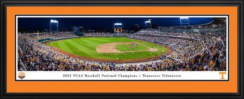 2024 College World Series Champions Panorama - Tennessee Volunteers Fan Cave Decor