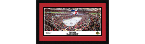Chicago Blackhawks Framed Panoramic Picture - United Center NHL Fan Cave Decor