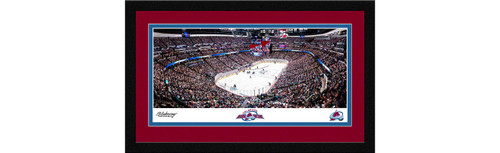 Colorado Avalanche Framed Panoramic Picture - Ball Arena NHL Fan Cave Decor