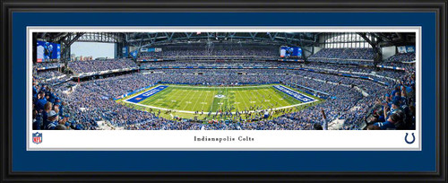 Indianapolis Colts Fan Cave Decor - Lucas Oil Stadium Panoramic Picture