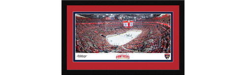 Florida Panthers Framed Panoramic Picture - Amerant Bank Arena NHL Fan Cave Decor