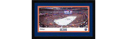 Edmonton Oilers Framed Panoramic Picture - Rogers Place NHL Fan Cave Decor