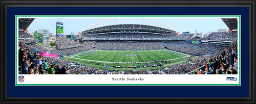 Seattle Seahawks Lumen Field Panoramic Picture - NFL Fan Cave Decor