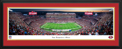 San Francisco 49ers Panoramic Picture - Levi's Stadium NFL Fan Cave Decor