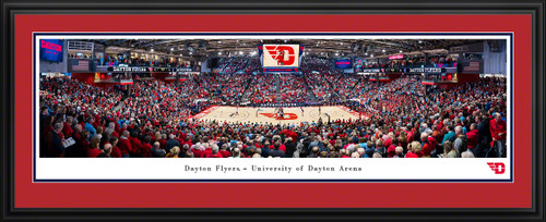 Dayton Flyers Basketball Panoramic Picture - University of Dayton Arena Fan Cave Decor