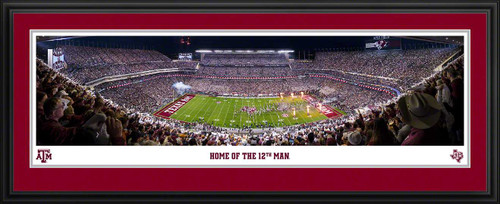 Texas A&M Aggies Football Panoramic Picture - Kyle Field Fan Cave Decor