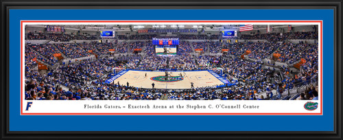 Florida Gators Basketball Panoramic Picture - Stephen C. O'Connell Center Fan Cave Decor