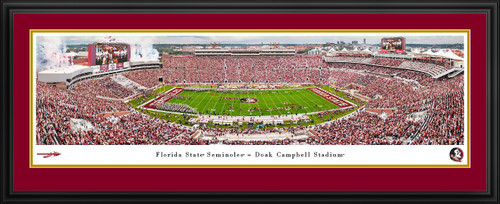 Florida State Seminoles Football Panoramic Picture - Doak S. Campbell Stadium Fan Cave Decor