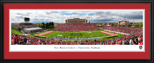 New Mexico Lobos Football Panoramic Picture - University Stadium Fan Cave Decor