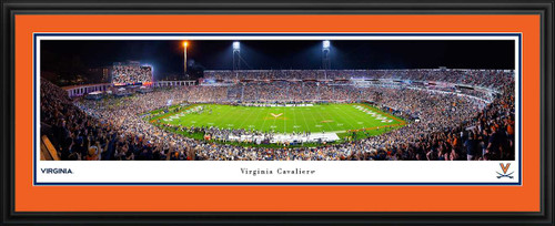Virginia Cavaliers Football Touchdown Panoramic Picture - Scott Stadium Fan Cave Decor