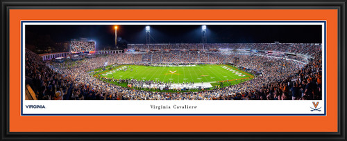 Virginia Cavaliers Football Touchdown Panoramic Picture - Scott Stadium Fan Cave Decor