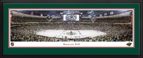 Minnesota Wild Panoramic Picture - Center Ice at Grand Casino Arena NHL Fan Cave Decor