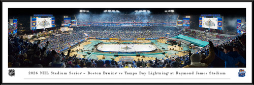 2026 NHL Stadium Series Panoramic Picture - Boston Bruins vs. Tampa Bay Lightning Fan Cave Decor