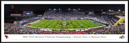 2025-2026 NCAA Division I National Championship Kickoff Panoramic Picture - Illinois State Redbirds vs. Montana State Bobcats