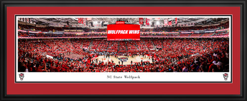 NC State Wolfpack Basketball Panoramic Picture - Lenovo Center Fan Cave Decor