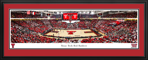 Texas Tech Red Raiders Fan Cave Decor - United Supermarkets Arena Panoramic Picture
