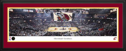 Cleveland Cavaliers Panoramic Picture - Rocket Arena NBA Fan Cave Decor