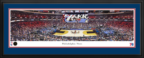 Philadelphia 76ers Throwback Panoramic Picture - NBA Fan Cave Decor