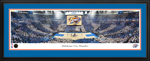 Oklahoma City Thunder Panoramic Picture - NBA Fan Cave Decor