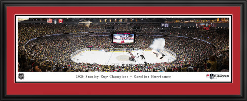 2026 NHL Stanley Cup Champions Panoramic Picture - Carolina Hurricanes Fan Cave Decor