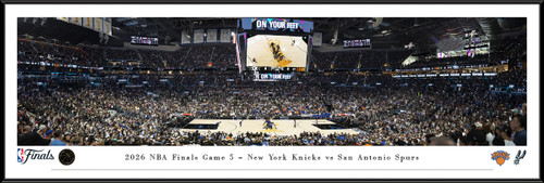 2026 NBA Championship Panoramic Picture - New York Knicks vs. San Antonio Spurs