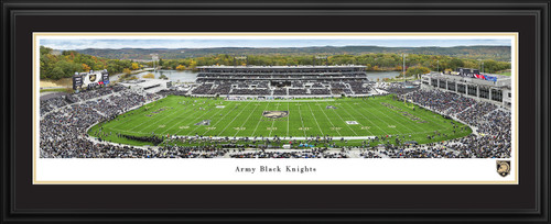 Army Black Knights Football Panoramic Wall Art - Michie Stadium Fan Cave Decor