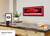 Georgia Bulldogs Football Panoramic Poster - Red Lights at Sanford Stadium