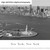 New York City Skyline Black & White Panoramic Wall Decor - Lower Manhattan, Liberty & Ellis Islands