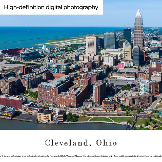 Cleveland, Ohio Skyline Panoramic Print