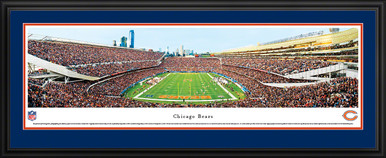 Chicago Bears Soldier Field 100 Seasons Panoramic Poster - Nikco