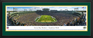 Lambeau Field Line Art Panoramic - Standard Frame