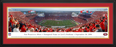 San Francisco 49ers Poster Wall Art - Levi's Stadium Framed Panoramic  Picture