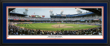 Detroit Tigers Last Pitch at Old Tiger Stadium Panoramic Photo, Framed No  Glass