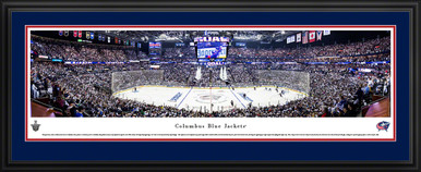 Columbus Blue Jackets Panoramic Poster - Nationwide Arena Fan Cave