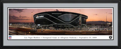 Las Vegas Raiders Panoramic Fan Cave Decor - Allegiant Stadium Picture by Blakeway Panoramas - Standard Frame - No Matting - 119.99