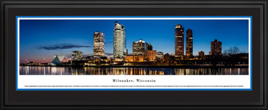 Wisconsin city skyline Milwaukee Brewers Green Bay Packers and