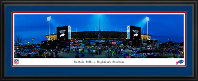 Buffalo Bills Panoramic Poster - Highmark Stadium NFL Fan Cave Wall Decor