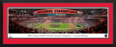 2023 College Football Playoff Back-to-Back National Champions Panoramic  Picture - Georgia Bulldogs