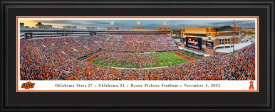 Oklahoma State Cowboys Field Storming Panoramic Picture Boone