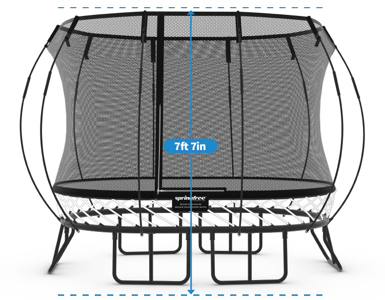 8'x11' Medium Oval Trampoline