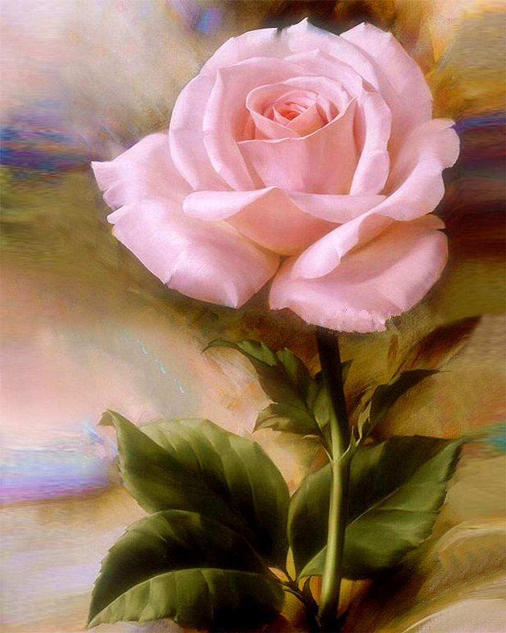 Pink Rose Painting 5D Diamond Painting 