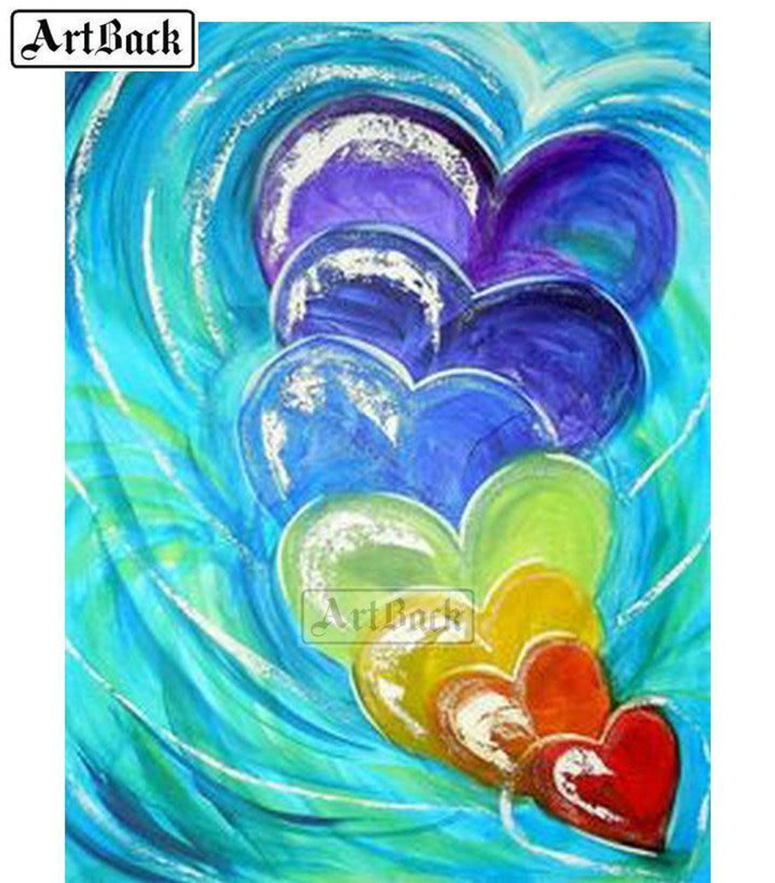 Rainbow Heart 5D DIY Diamond Painting Craft Kit - On Sale– Diamond Paintings  Store